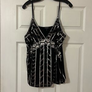 Express Black Sequin Women's Top